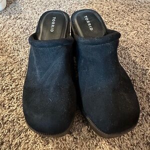 Torrid Dark Suede Clogs
